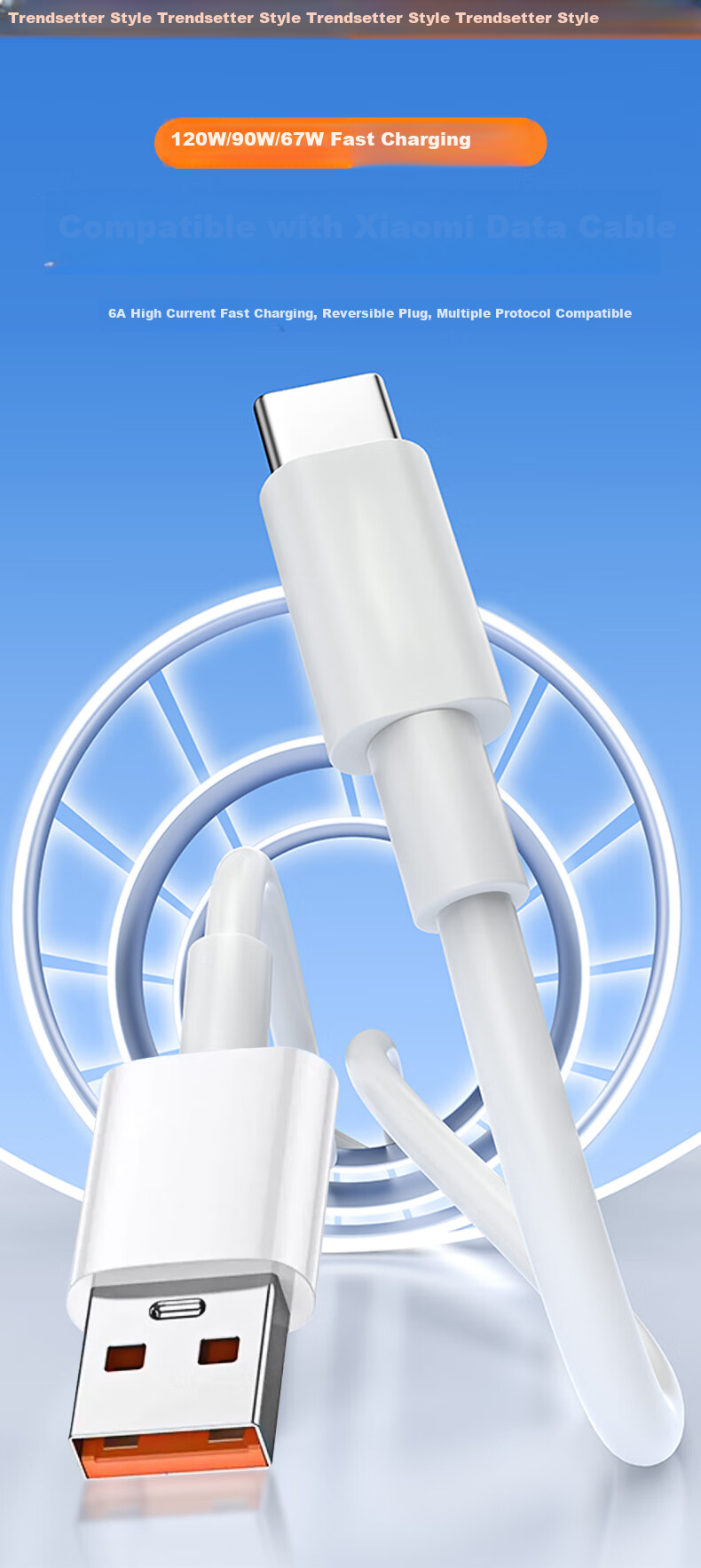 Кабель для зарядки USB Type-C