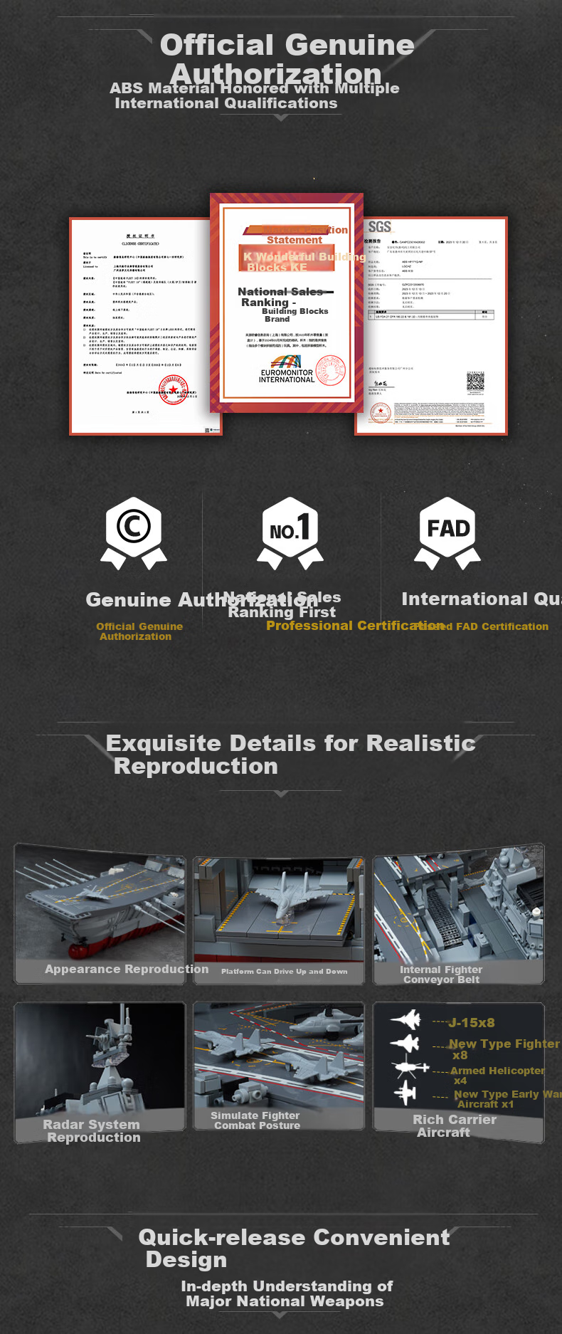Конструктор ENLIGHTEN Shandong Aircraft Carrier Building Block Military Model Assembly Toy, подарок на день рождения и Новый год для мальчиков, Shandong Ship