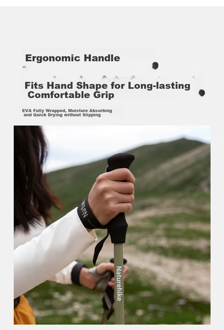 Треккинговые палки Naturehike Nuoke Chuxue EXT1, карбоновые, телескопические, ультралегкие