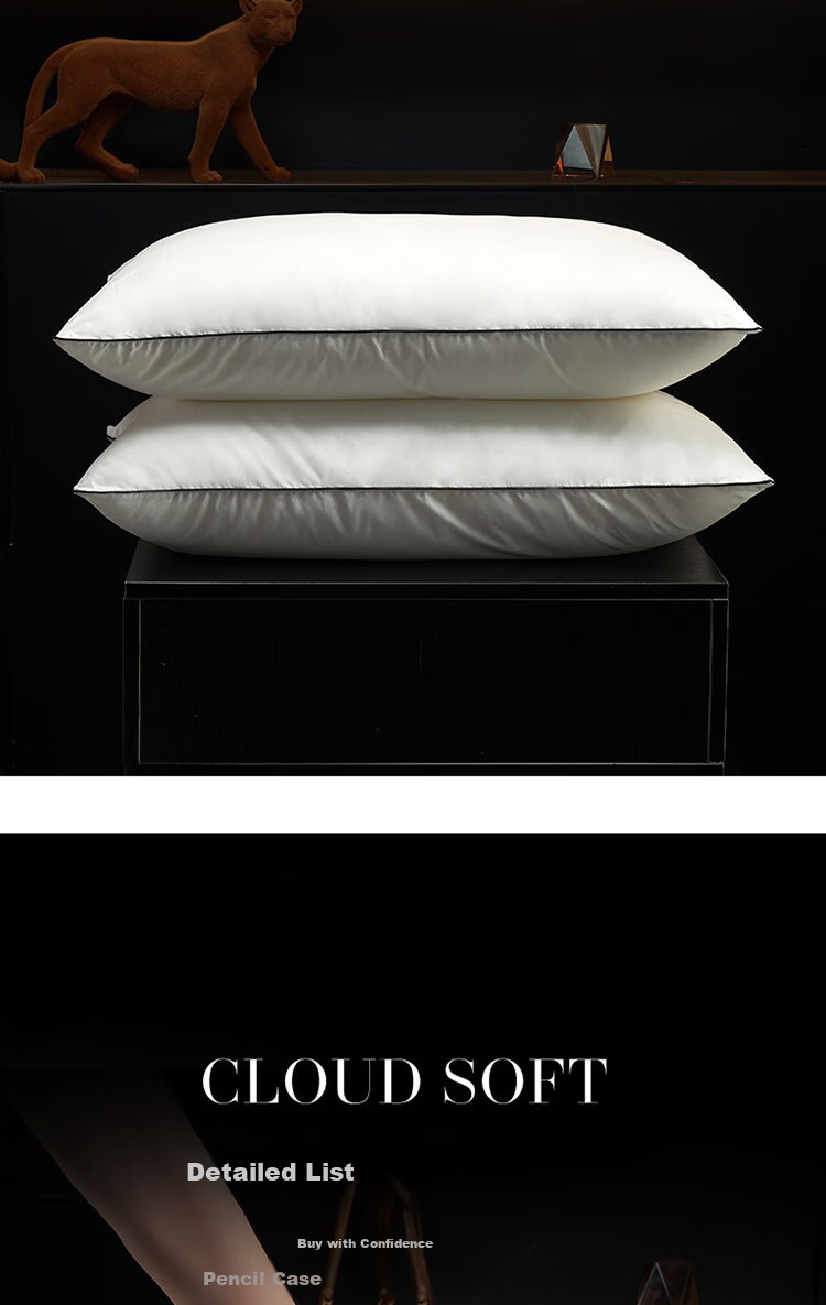 Подушка ZiiU Hotel Pillow, 100% хлопок, 48x74 см, набор из 2 шт.