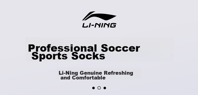 Носки для футбола Li-Ning, нескользящие, выше колена, с махровой подошвой, для спорта и тренировок, унисекс, черные, размер M