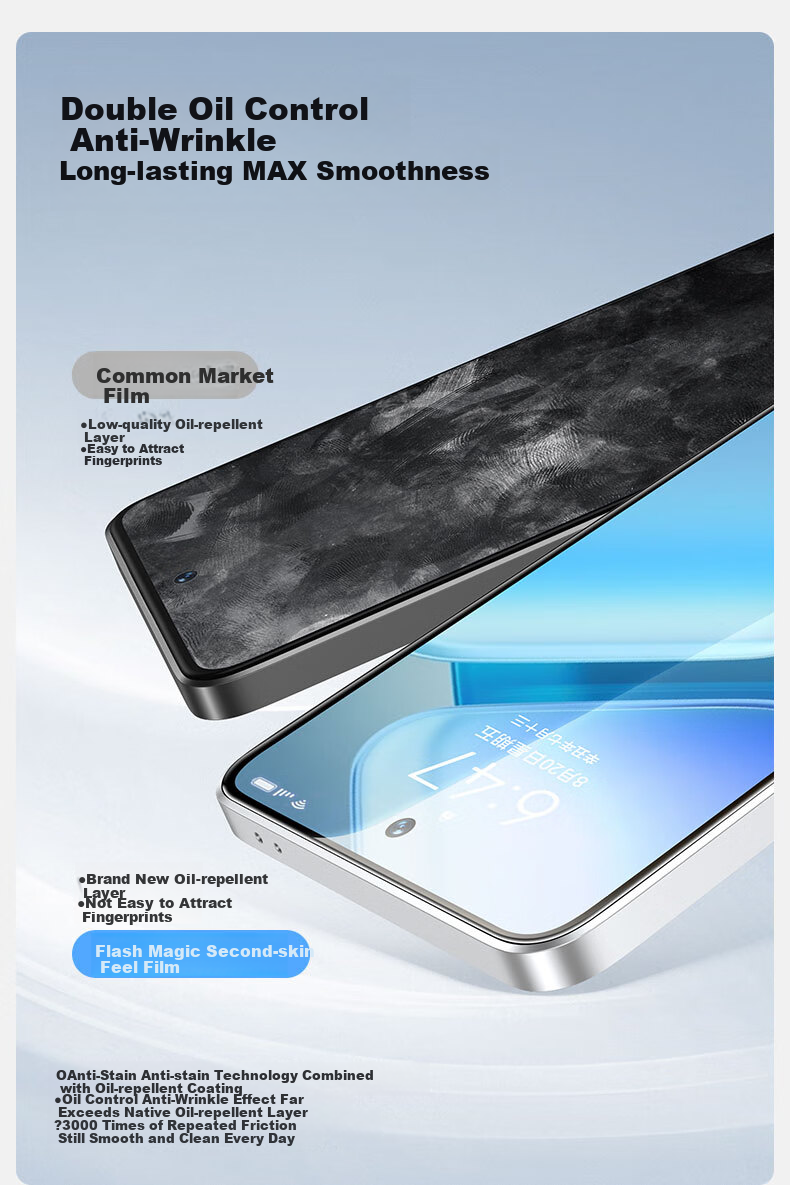 Защитное стекло Shanmo для IQOO Z9/Z9 Turbo/Z9 Turbo+, HD, антибликовое, антиотпечатки пальцев, 2 шт.
