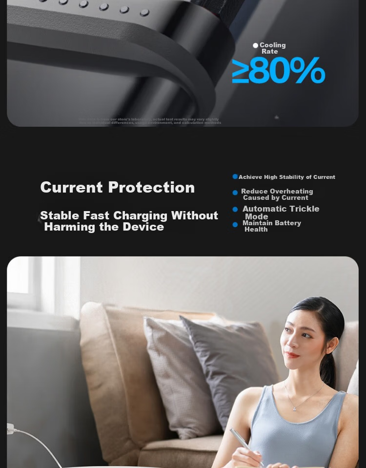 Кабель Nengshi Type-C, 6A, 100W, быстрая зарядка для Huawei, Honor, OPPO, Xiaomi, Android, 1 метр, белый