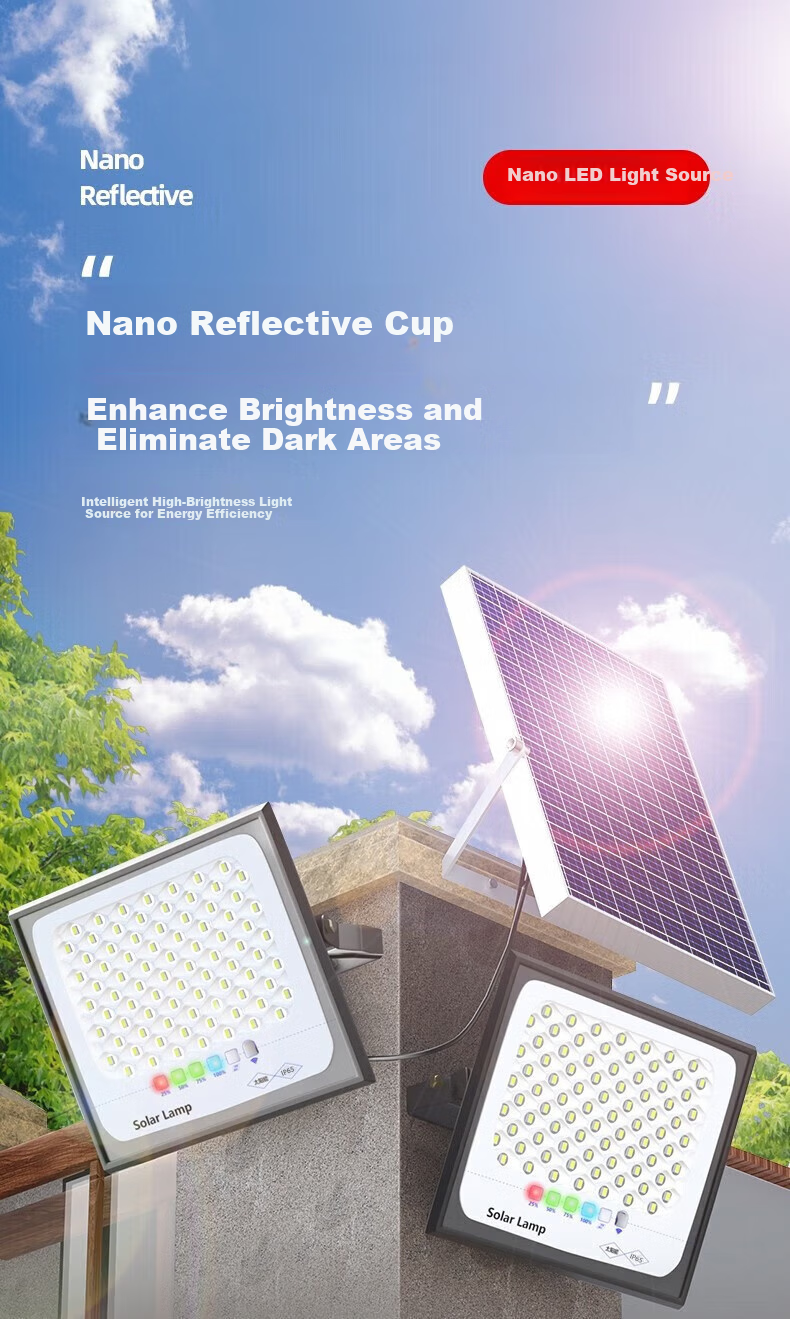 Уличный светодиодный прожектор Bolanger Nano, 25000W, с датчиком движения и дистанционным управлением, IP65, для сада и территории