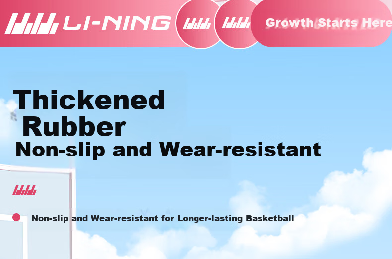 Баскетбольный мяч Li-Ning для детей 6-12 лет, размер 5, синий. Специально разработан для учеников начальной школы, подходит для игры в помещении и на улице. Профессиональный размер 5, подарок для детского сада.