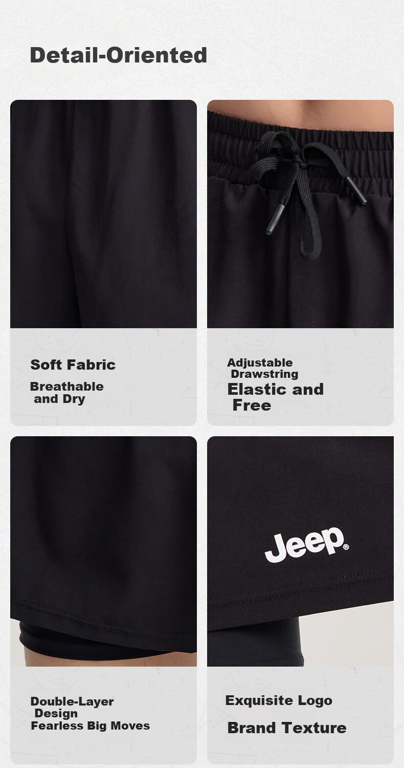 Мужские плавки-шорты Jeep, защита от солнца, быстросохнущие, для фитнеса, плавания, пляжа, классический черный, XL