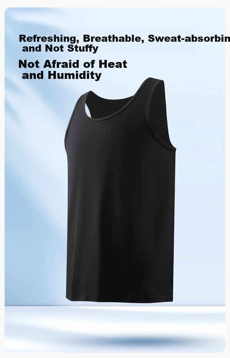 Мужская майка Jing Shu Cotton, антибактериальная, из чистого хлопка, 3XL, белая