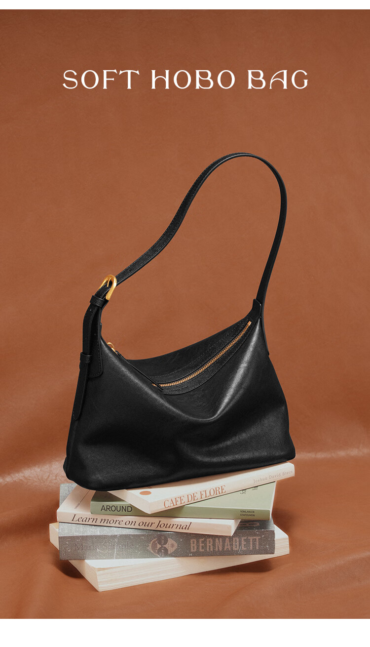 Сумка Mood Hobo из натуральной кожи, большая вместительная сумка через плечо для работы и повседневного использования, подарок на День Рождения и День Святого Валентина