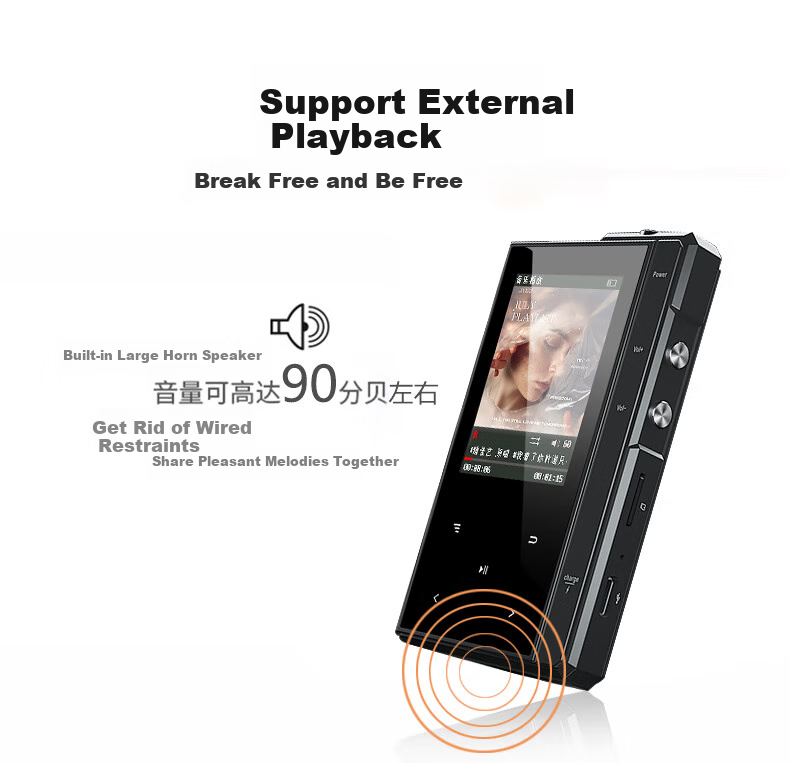 MP3/MP4 плеер Yueguangbaohe M1601, 32 ГБ, Bluetooth, карта памяти, lossless, электронная книга, длительное время ожидания, портативный плеер для студентов