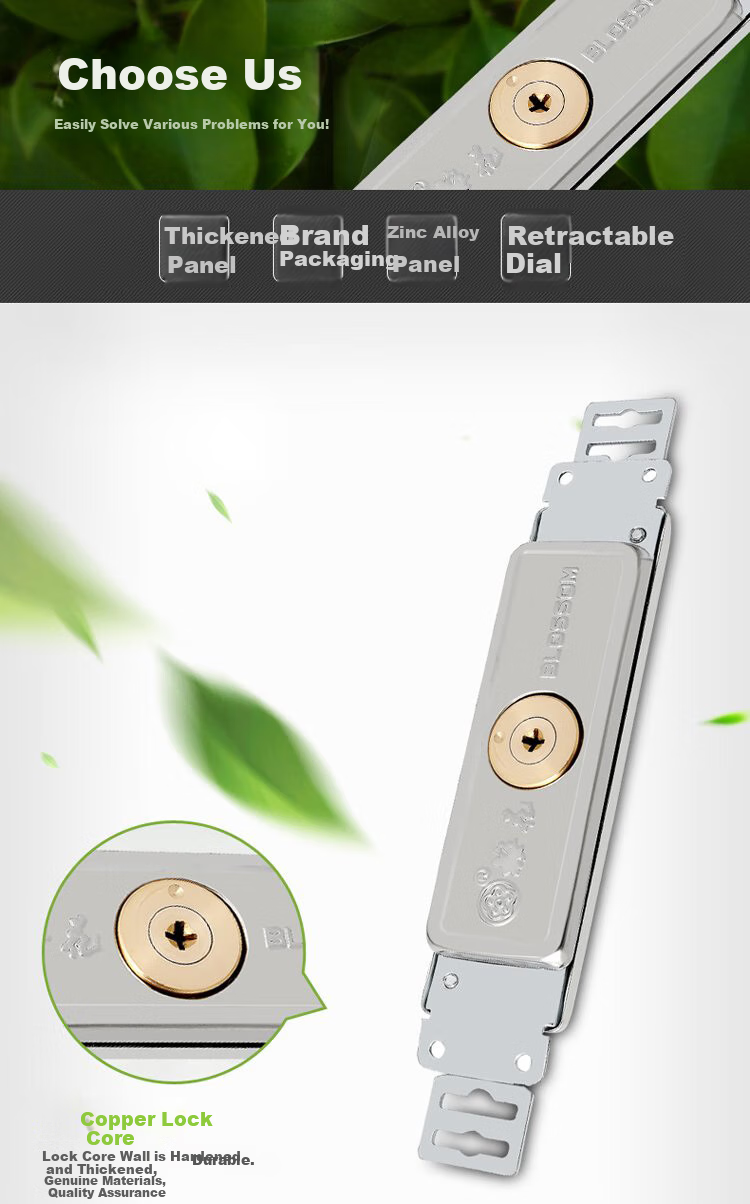 Замок BLOSSOM Z02 для рулонных ворот, центральное открытие, для гаража, склада, магазина, 6932126765485