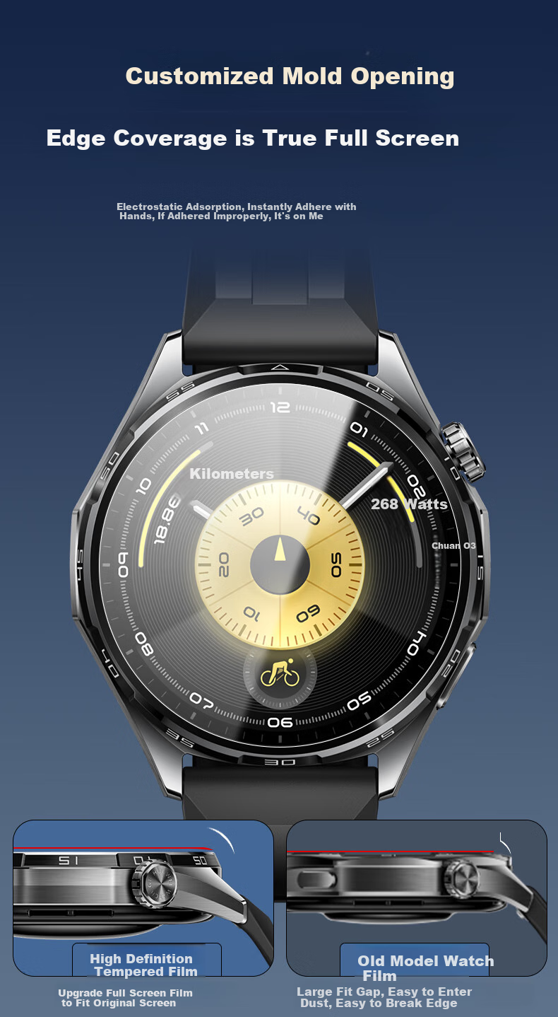 Защитная пленка для экрана Smorss из закаленного стекла для Huawei Watch GT6 (46 мм), 2 шт.