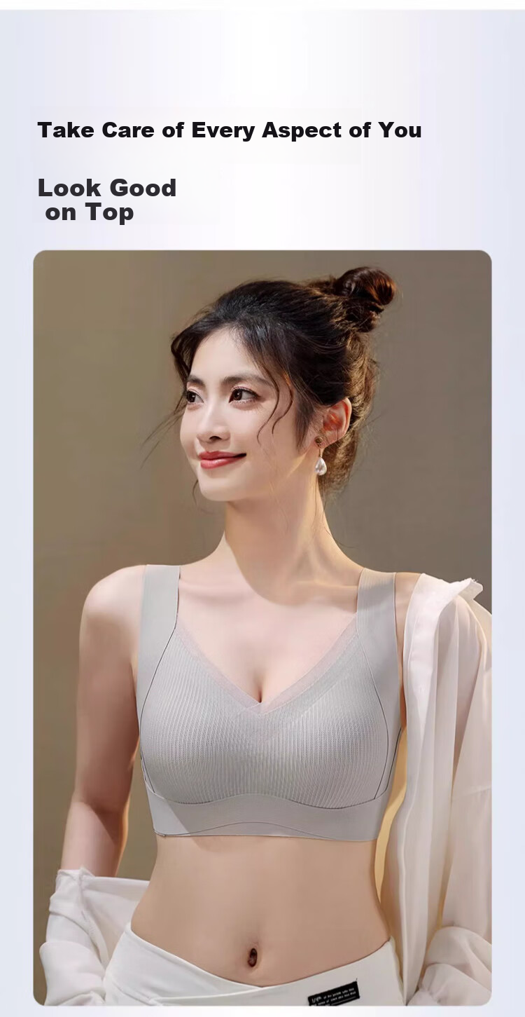 Бюстгальтер GUJIN Modal Silk Push-Up Bra для маленькой груди, женский бесшовный спортивный бюстгальтер с красивой спиной, размер XL