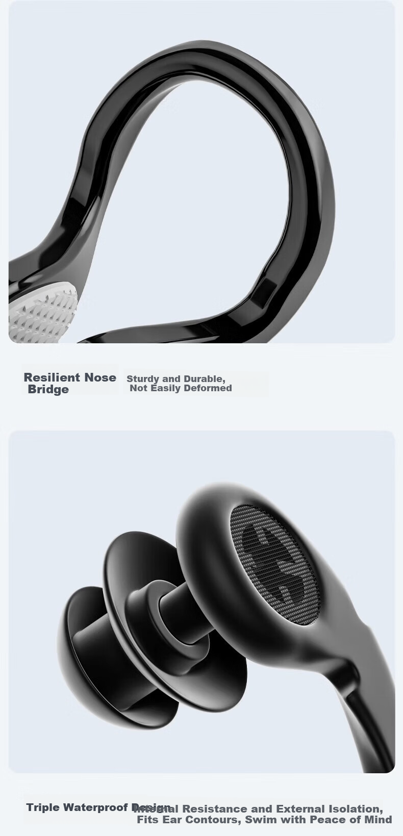 Keep Earplugs, Waterproof But Not Soundproof, Professional Anti-Choking Water Protection, Prevent Otitis Media, Children's Bathing Equipment, Pink