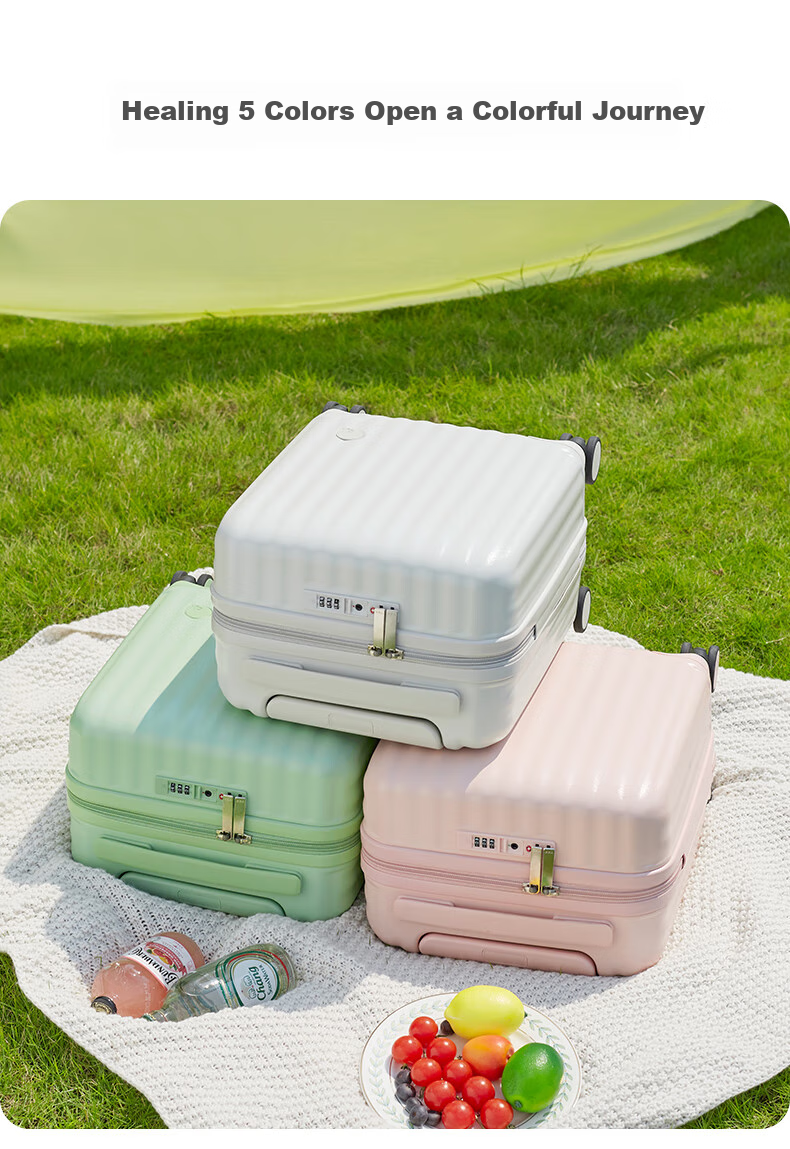 Чемодан Aji Luggage, женский, ручная кладь, 14 дюймов, легкий, для путешествий, весна-осень, детский