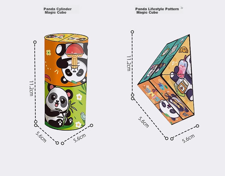Lankupa Panda Transformable Infinite Cube, 3D строительные блоки, развивающая игрушка для детей 3-6 лет, подарок на Новый год для девочек