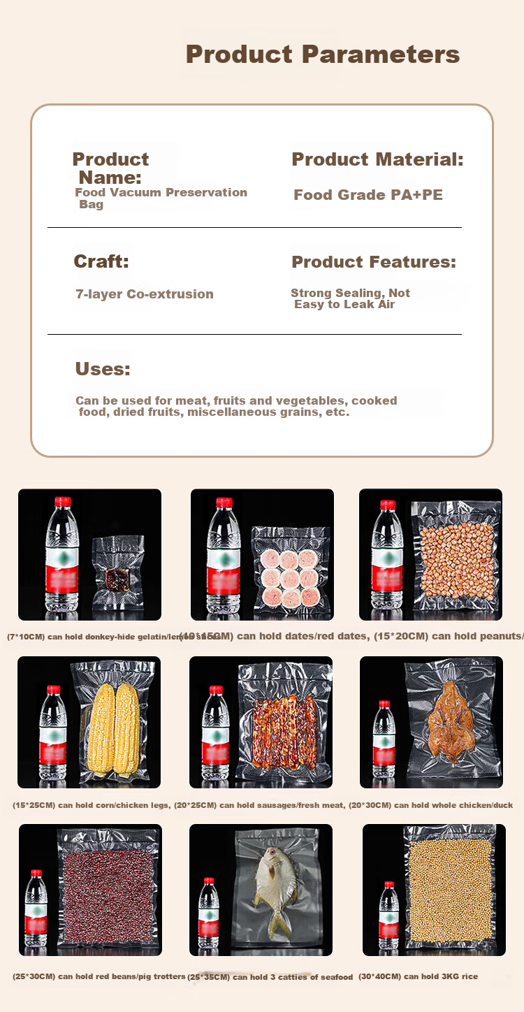 Вакуумные пакеты для хранения продуктов BJ, 10х15 см, 100 шт.