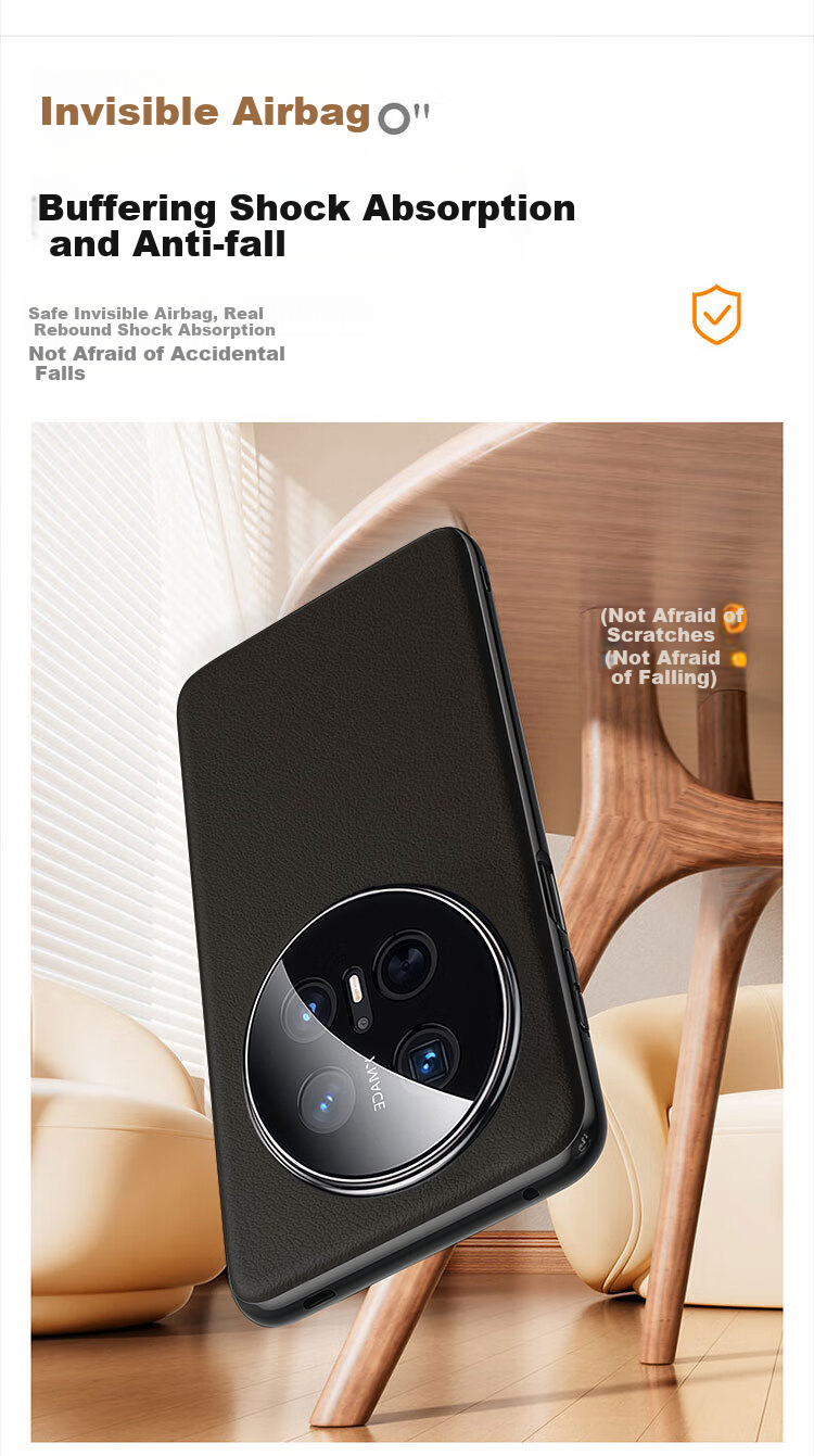 Чехол для телефона Xuanka из натуральной кожи для Huawei Mate70, защита полной линзы, ультратонкий, противоударный, роскошный бизнес-стиль