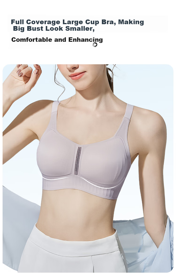 Бюстгальтер MiiOW Soft Support для женщин, минимизирующий большой бюст, Push-Up, бесшовный, без косточек, тонкий летний стиль, сексуальный бюстгальтер, фиолетовый, размер M