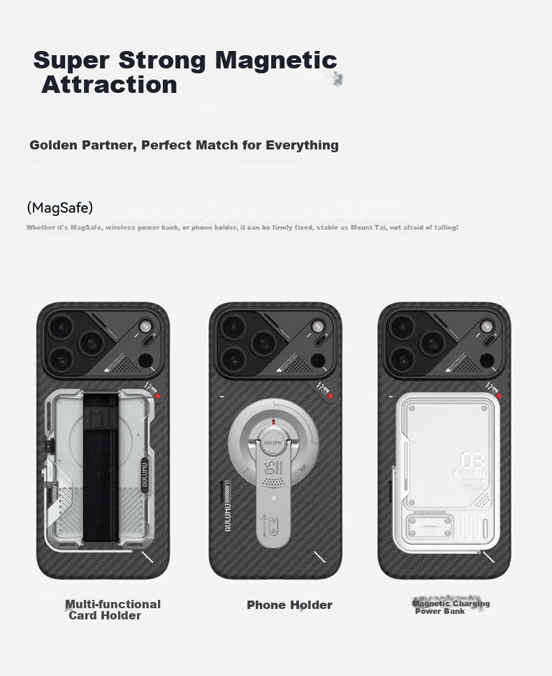 Чехол AULUMU для Apple iPhone 17 Pro Max, из арамидного волокна, ультратонкий, с защитой от царапин, черный
