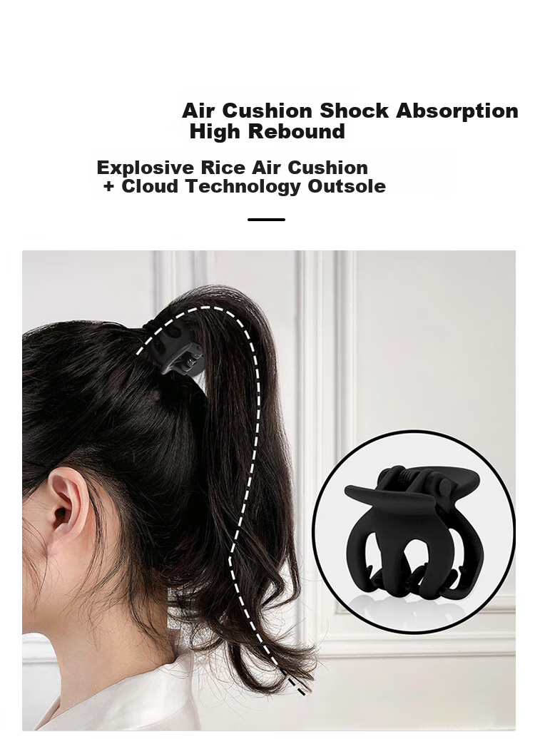 Зажимы для волос Meifuyu, 3 шт. (средний размер), цвет черный