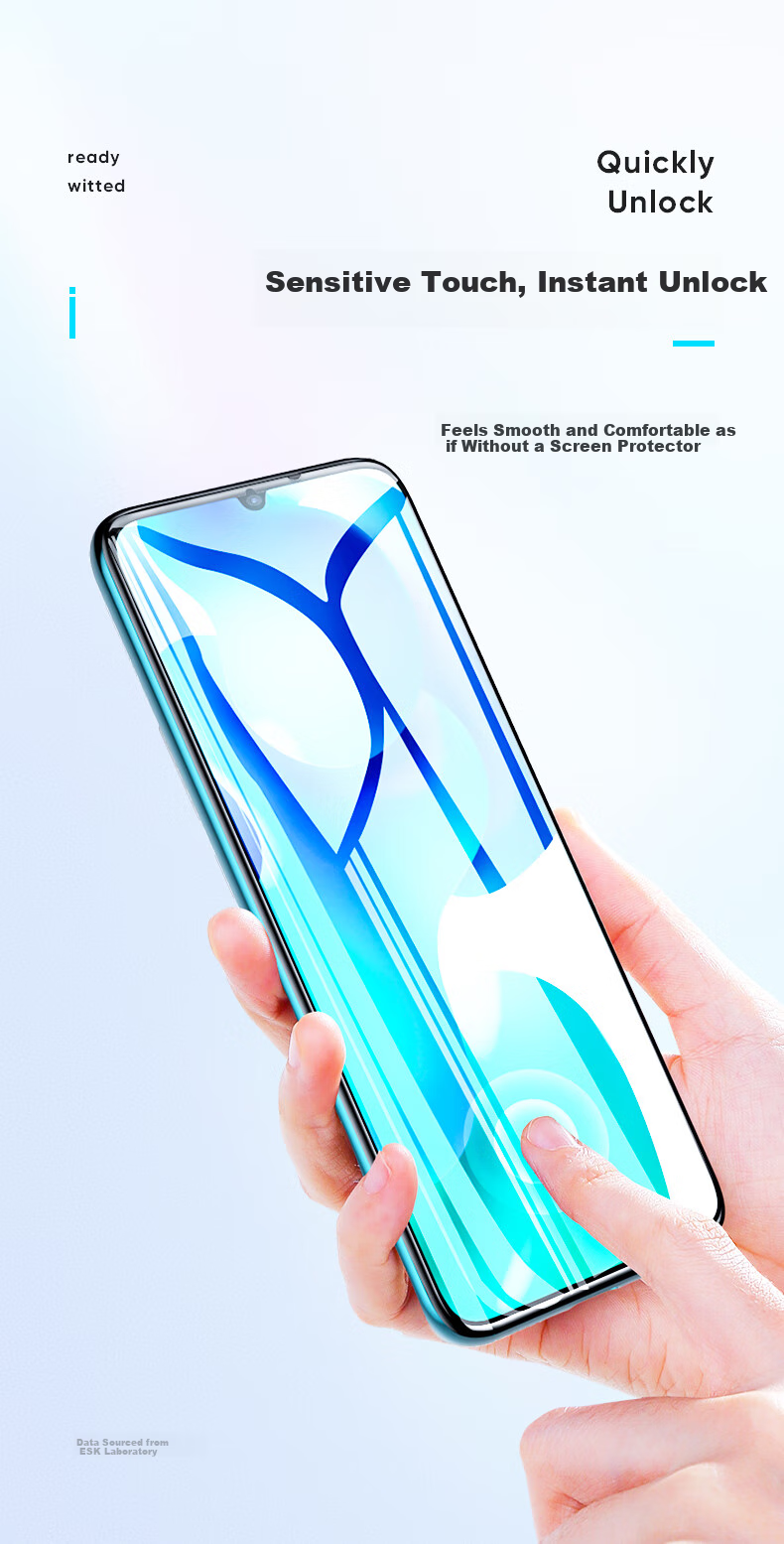 Защитное стекло Yisika для Xiaomi 10 Youth Edition, полноэкранное, закаленное, HD, керамическое, с защитой от отпечатков пальцев, черное
