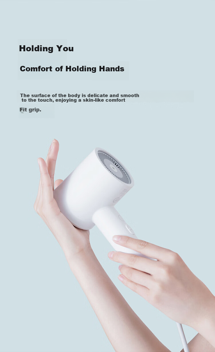 Xiaomi Mijia H300 фен для волос с отрицательными ионами, быстрая сушка, для дома и студенческого общежития, подарок для девушки, новогодний подарок, награда, подарочный предмет