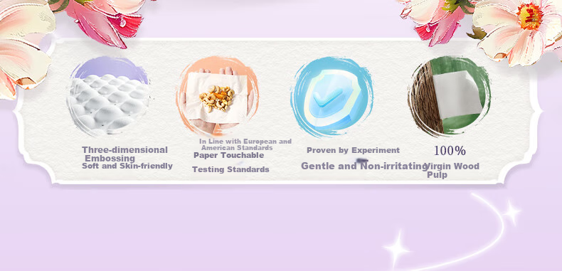 Hygienix Платочки бумажные, серия Monet Garden, 3-слойные, 90 листов * 20 упаковок. Мягкие, влажные салфетки, туалетная бумага.