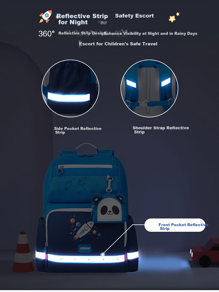 Рюкзак AMERICAN TOURISTER для девочек, удобный, антибактериальный, легкий, вместительный, для начальной школы (1-6 классы)