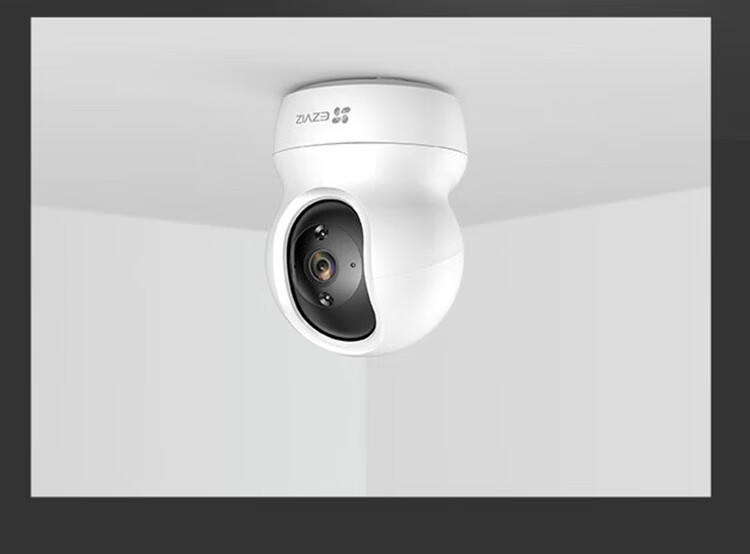 Wi-Fi камера видеонаблюдения Ezviz CP1 3MP PTZ, 3 Мп Ultra HD, с двусторонней аудиосвязью, панорамным обзором 360°, отслеживанием движения
