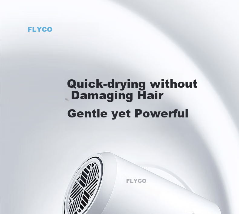 Фен FLYCO FH6290, 1800 Вт, с отрицательными ионами, постоянной температурой, холодным и горячим воздухом, для дома и общежития