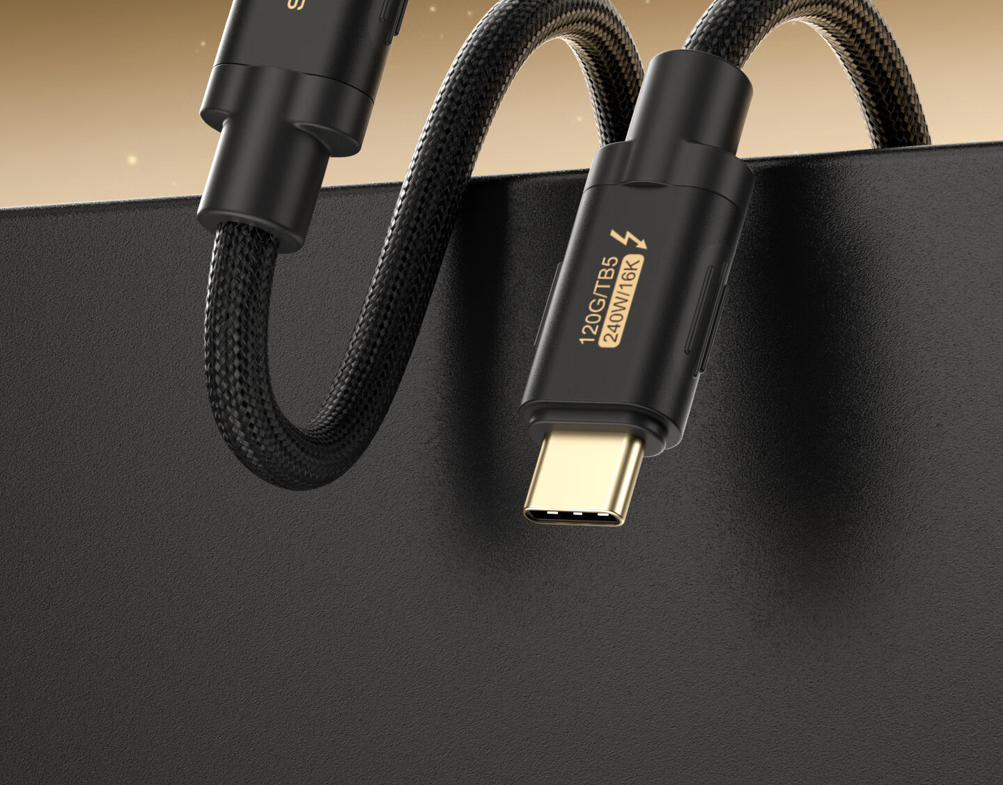 Кабель Hagibis Thunderbolt 5, полный функционал Type-C, коаксиальный плетеный кабель Thunderbolt, высокоскоростная передача 120 Гбит/с, видеокабель 16K HD, жесткий диск PD 240 Вт, док-станция, удлинительный кабель