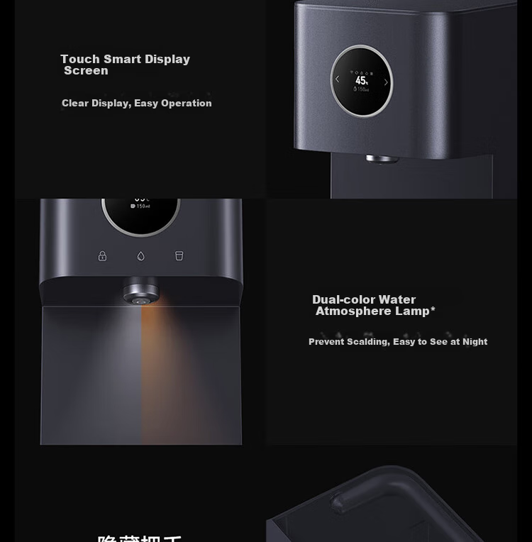 Умный настольный фильтр для воды Xiaomi Mijia RO обратный осмос, система очистки воды с NFC, мгновенный нагрев, разделение отходов, резервуар для воды, уровень 1 энергоэффективности MRH142b