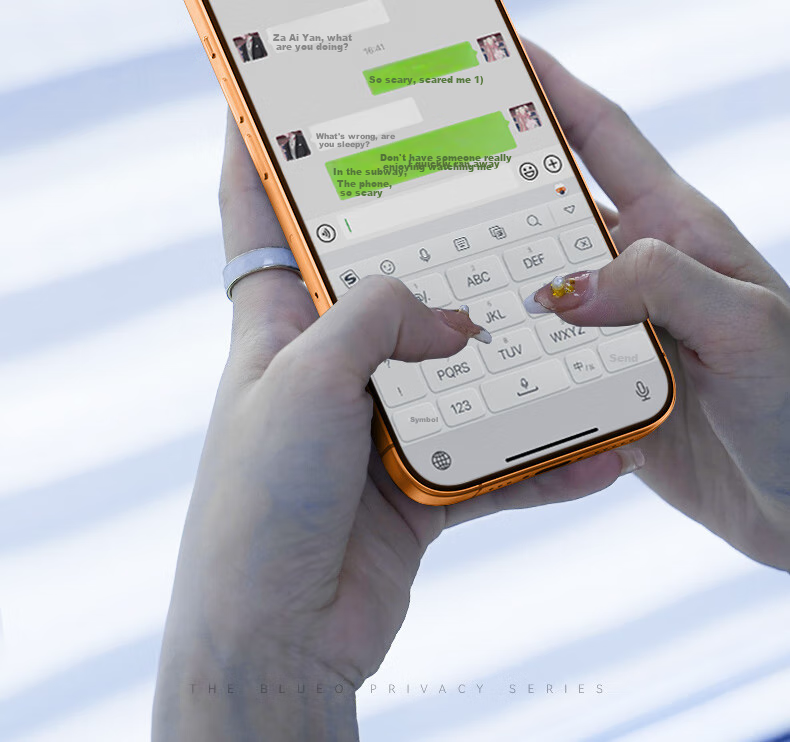 Защитное стекло BLUEO AG Frosted для Apple iPhone 17 Pro Max/16 Pro Max, противоударное, антибликовое, антишпионское, устойчивое к царапинам, противоотпечатки