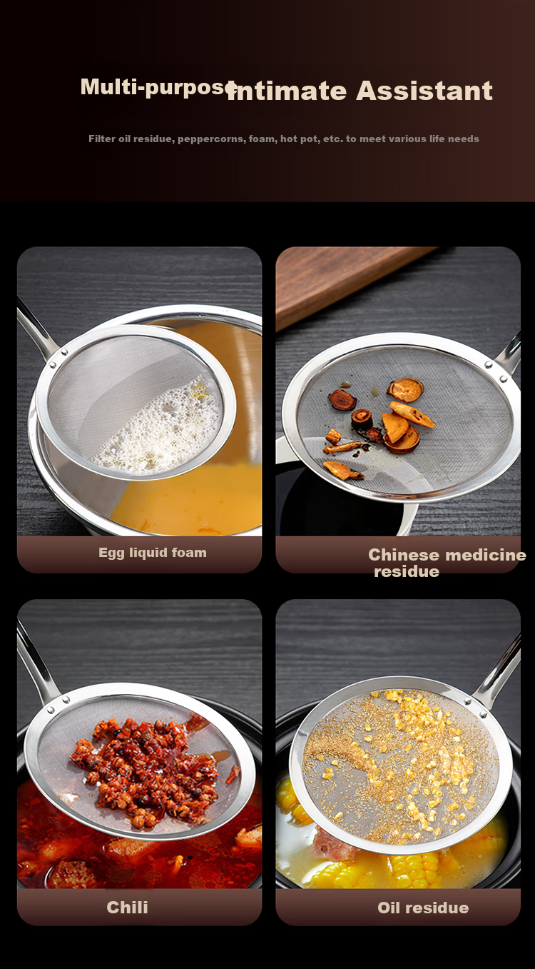 Maxcook (MAXCOOK) Ситечко для кухни, 304 Нержавеющая сталь, 60 меш, 12 см