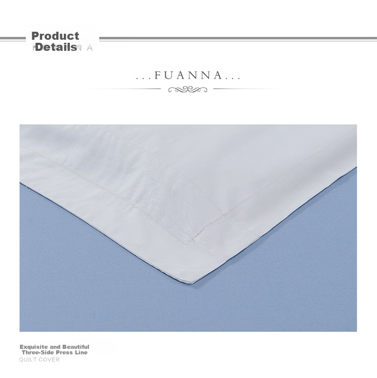 Пододеяльник FUANNA "Slow Life" из 100% хлопка, размер 1.5м кровати (203*229см)