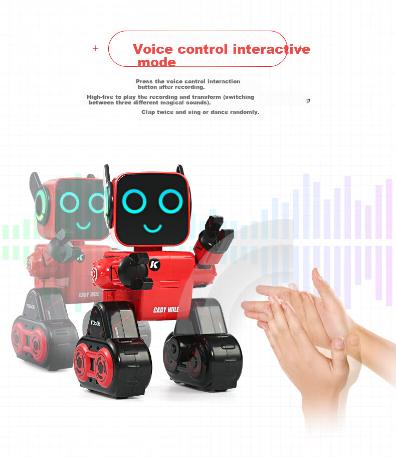 JINGDA TOYS Робот на радиоуправлении, программируемый, для детей от 3 лет, подарок на Новый год