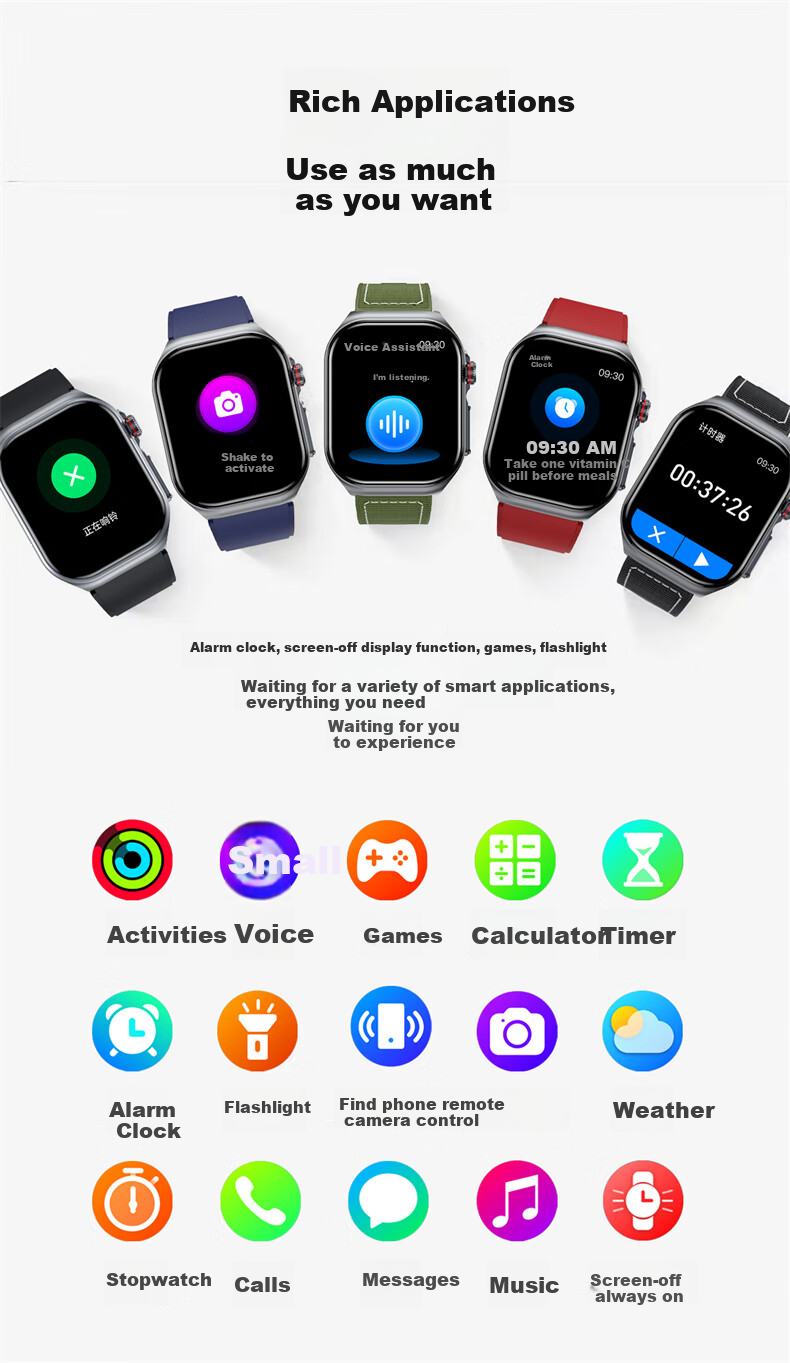 Умные часы Dosmet MW с функцией мониторинга здоровья, совместимы с HarmonyOS, iOS, Android, Bluetooth, ЭКГ, измерение давления, сахара, кислорода