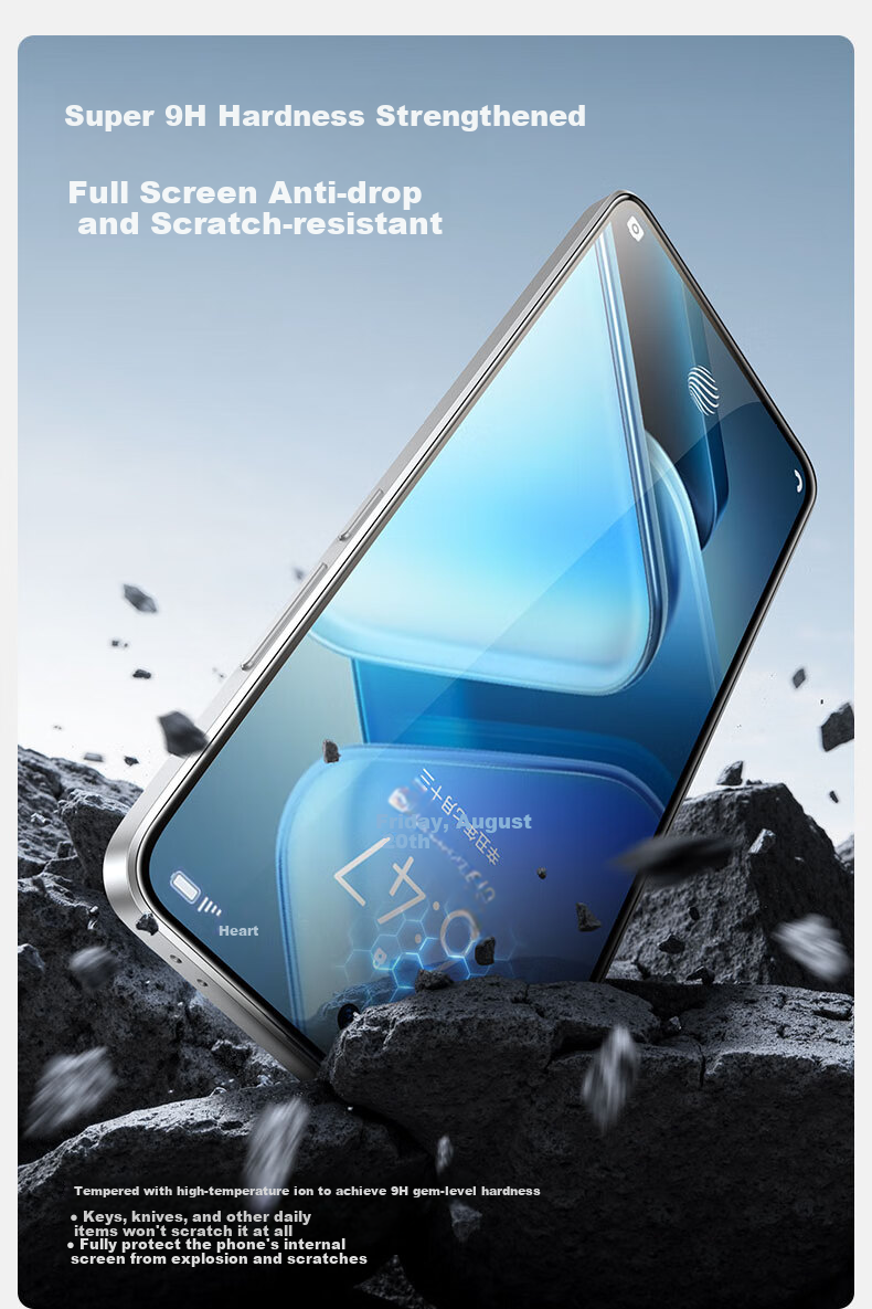 Защитное стекло Shanmo для IQOO Z9/Z9 Turbo/Z9 Turbo+, HD, антибликовое, антиотпечатки пальцев, 2 шт.