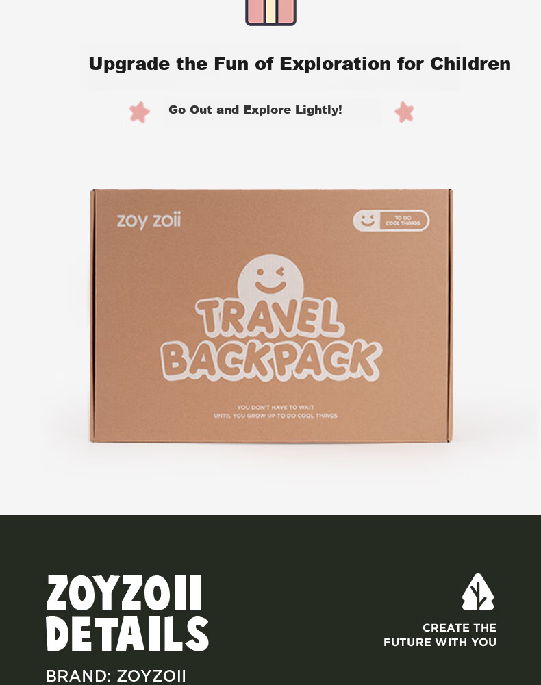 Детский рюкзак Zoy Zoii, для детей 3-6 лет, для путешествий, водостойкий, легкий рюкзак на каждый день