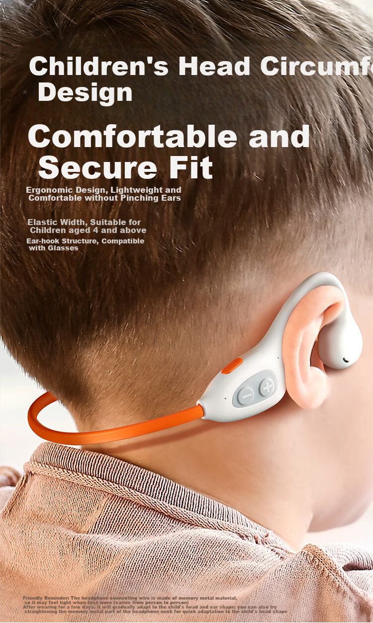 Детские наушники Beinshi, беспроводные Bluetooth, с костной проводимостью, для детей 6-12 лет, для чтения, онлайн-уроков и защиты слуха