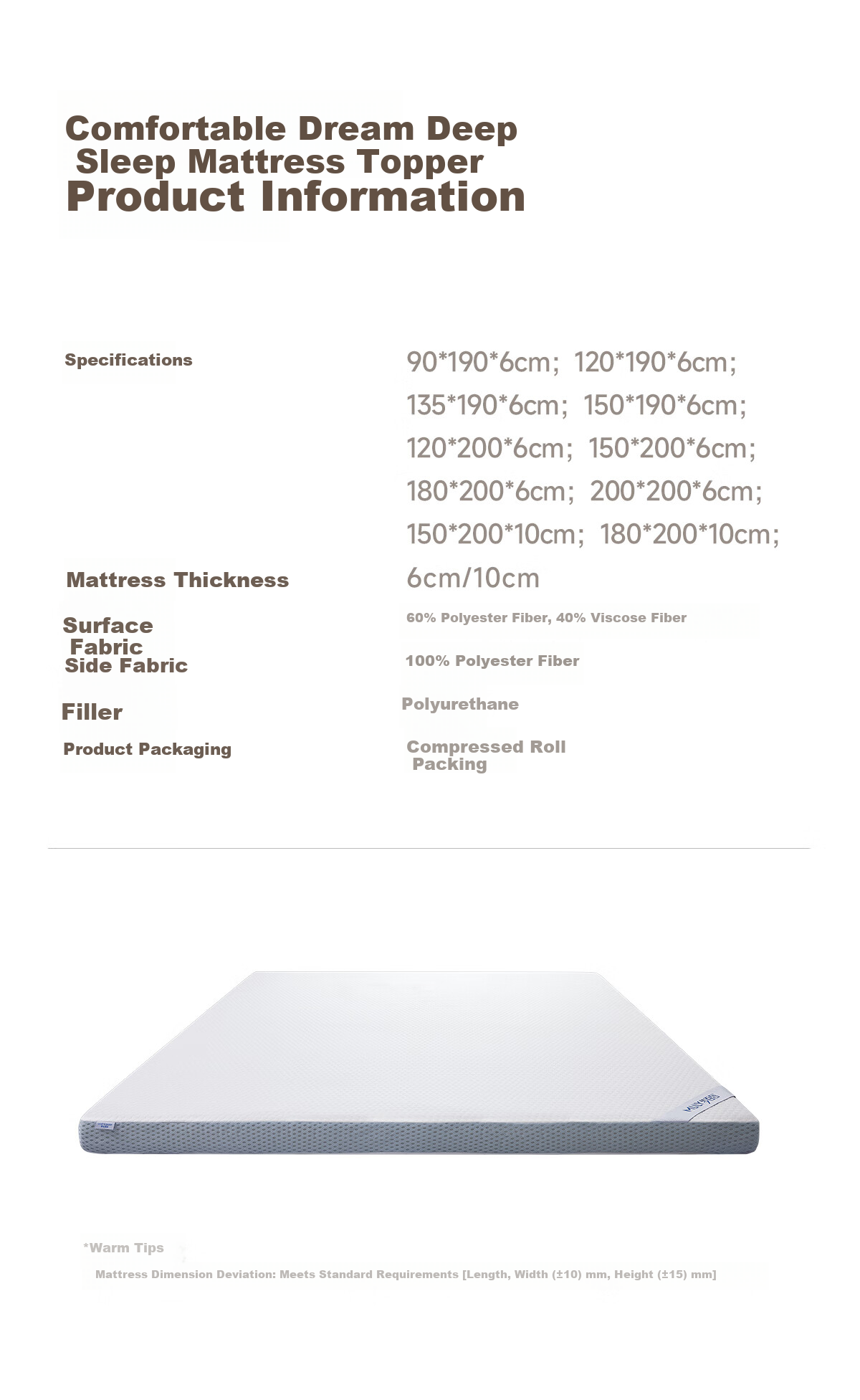 Наматрасник Memory Cotton