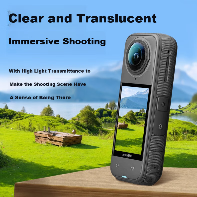 Защитные стекла для камеры Insta360 X5, пластик, 2 шт.