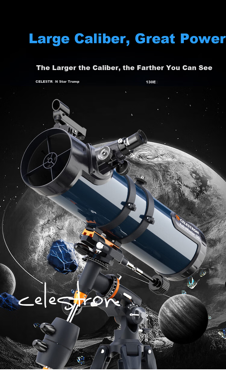 Астрономический телескоп Xingtelang 130EQ, большой апертуры, профессиональный, для наблюдения за звездами, 1000 студентов