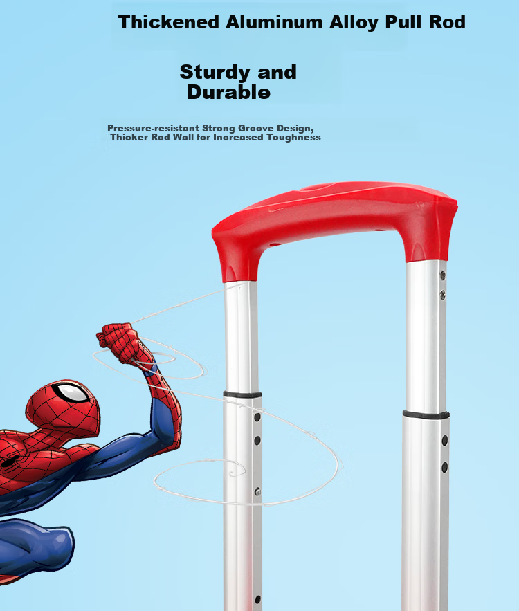 Детский чемодан Mesuca Disney Spider-Man, 16 дюймов, на колесиках, с сиденьем, для путешествий