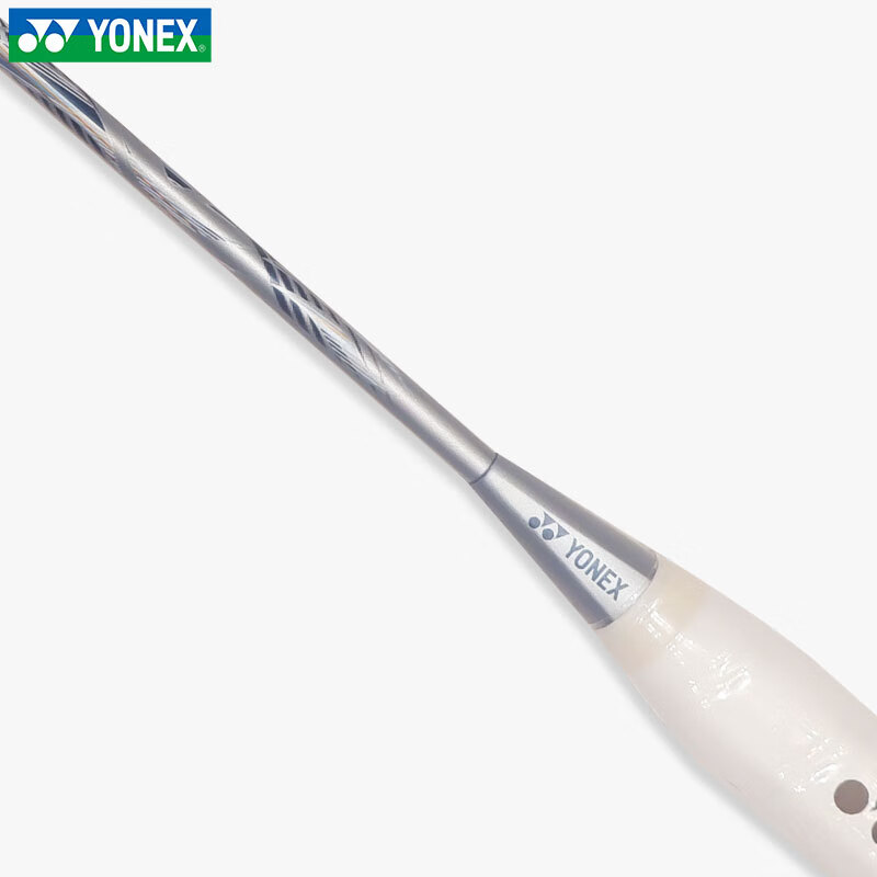 Бадминтонная ракетка YONEX Flash NF10S, 5U, полноразмерная из углеродного волокна, ультралегкая, гибкая, наступательно-оборонительная, светло-серо-синяя