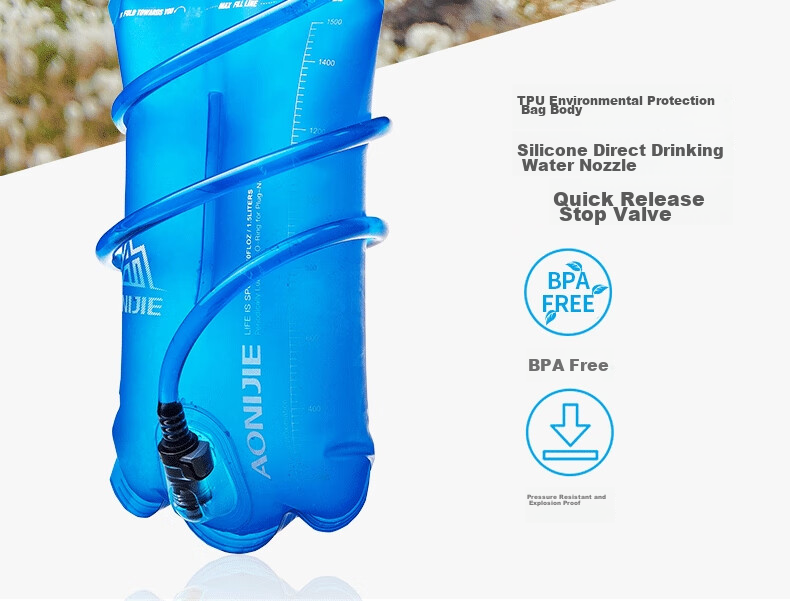 AONIJIE 3L Soft Water Bottle, складная, портативная, для активного отдыха, бега, туризма, велоспорта