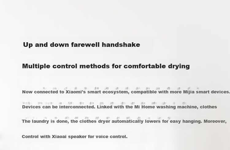 Умная сушилка для белья Mijia Smart Clothes Drying Rack Pro, Moonlight White, Xiaomi Electric Invisible Clothes Hanger, ультратонкая встраиваемая установка