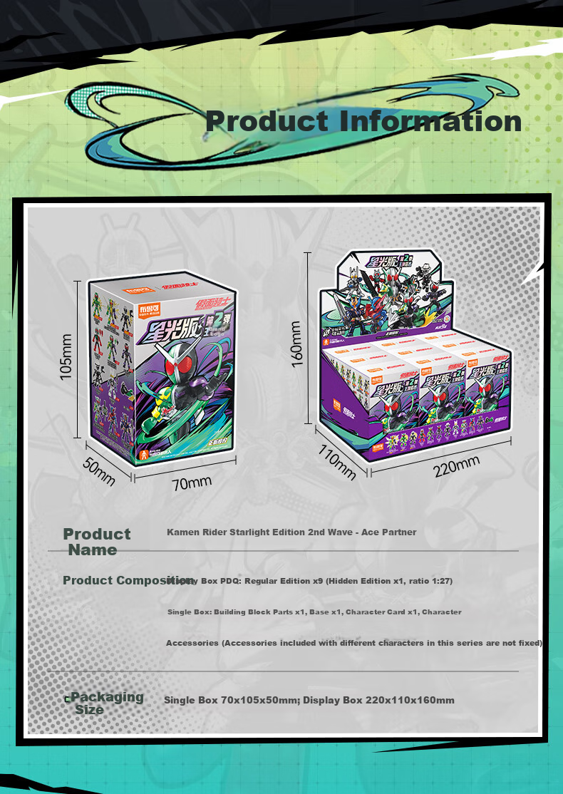 Конструктор Buluke "Kamen Rider Starlight Edition 02", фигурка Королевского Партнера, игрушка-трансформер для мальчиков, подарок на Новый год