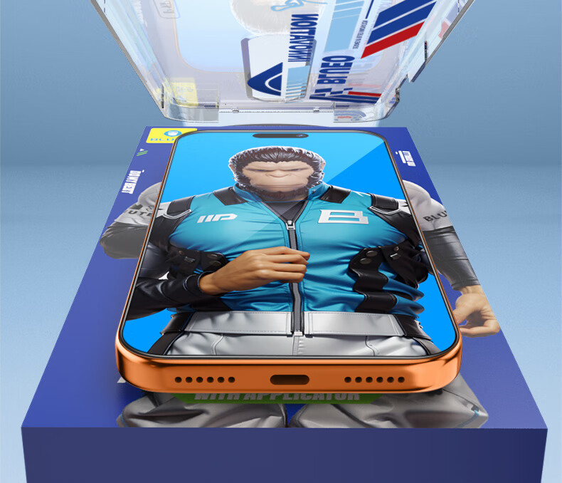 Защитное стекло BLUEO для Apple iPhone 17 Pro/16 Pro, закаленное, противоударное, антистатическое, антибликовое, 9H, прозрачное