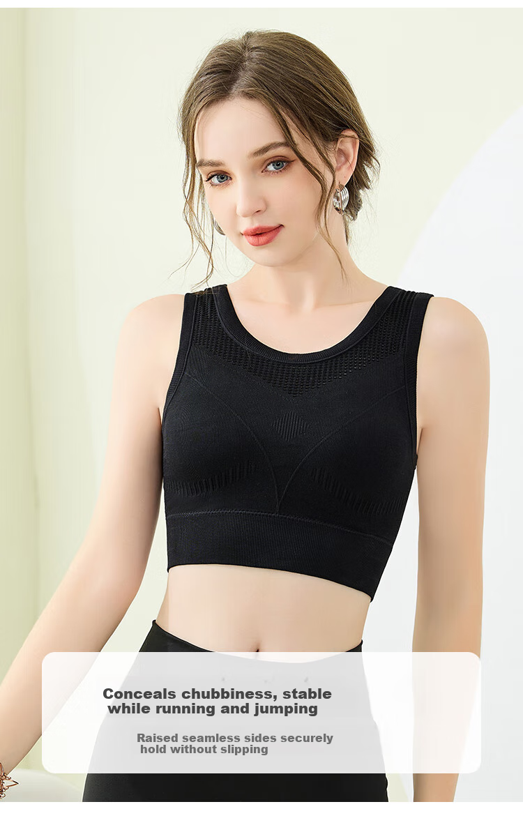 Женский спортивный бра Baobaomian, противоударный, для йоги и бега, бесшовный, размер L, фиолетовый